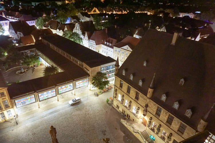 View of Osnabruck at night