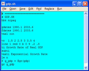 G7 Editor, with GDP.SH File